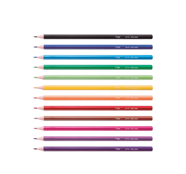 Lapiz Color Filgo X12u Largos + 2 Grafito - Imagen 2