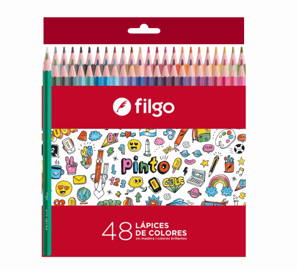 Lapiz Color Filgo X48u. Largos Pinto