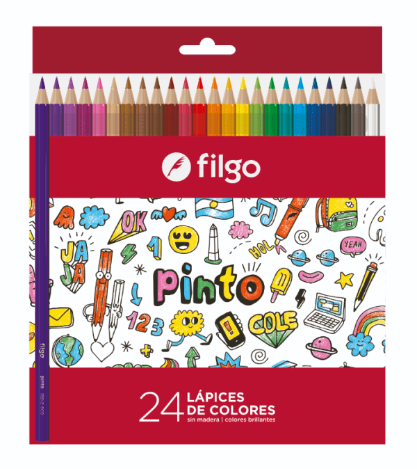 Lapiz De Color Filgo X24 Largos