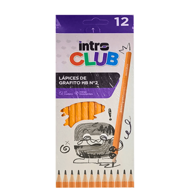 Lapiz Grafito Intro Club Filgo Hbx12u