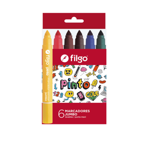 Marcador Escolar Filgo Jumbo X6u.