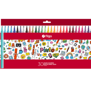 Marcador Escolar Filgo V/colores X30u (cm2220-e30-