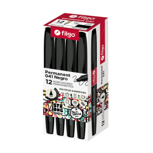 Marcador Filgo 041 Per.Punta Extra FinA nEGRO