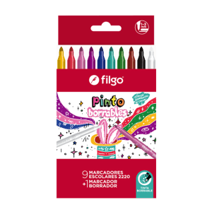Marcador Filgo Pinto Estuche X10u. Borrable