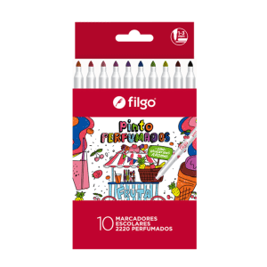 Marcador Filgo Pinto Estuche X10u. Perfumados