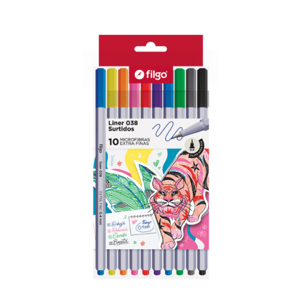 Microfibra Filgo Liner 038 Estuche X 10