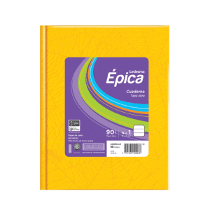 Cuaderno Epica Forrado Numero 1 90gr X48h Rayado