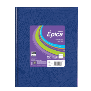 Cuaderno Epica Numero 3 Forrado 90gr T/c X48h