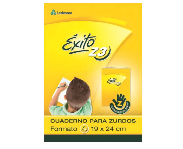 Cuaderno Exito 19x24 Z3 T/dura P/zurdo # - Imagen 2