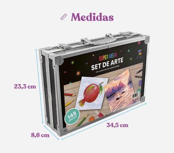 Set de Arte 145p Aluminio - Imagen 2
