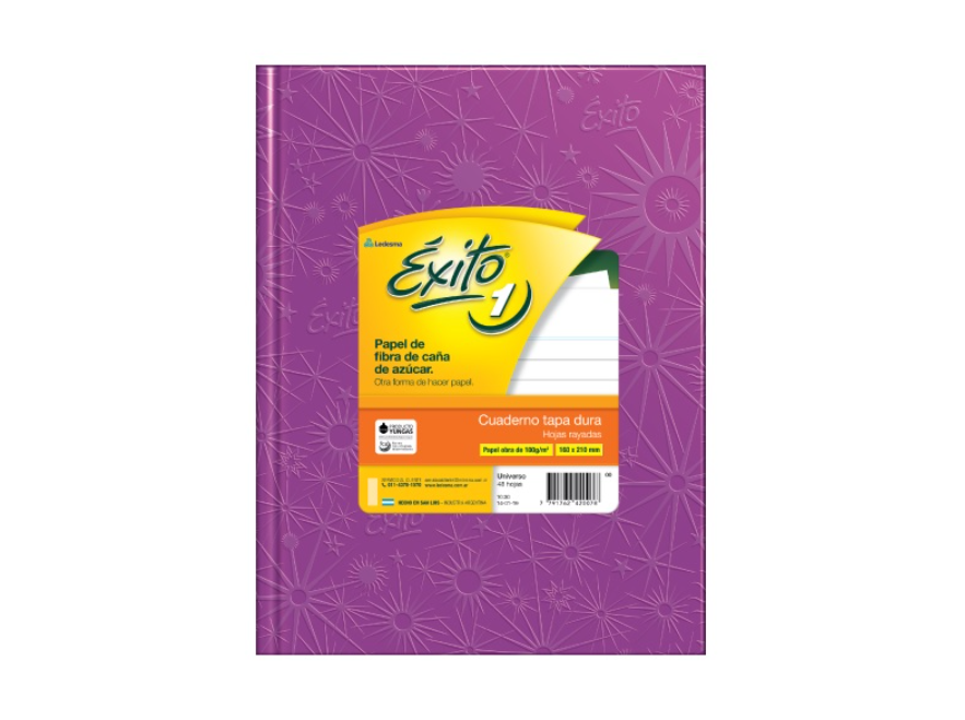 Cuaderno Exito E1 Forrado X48h