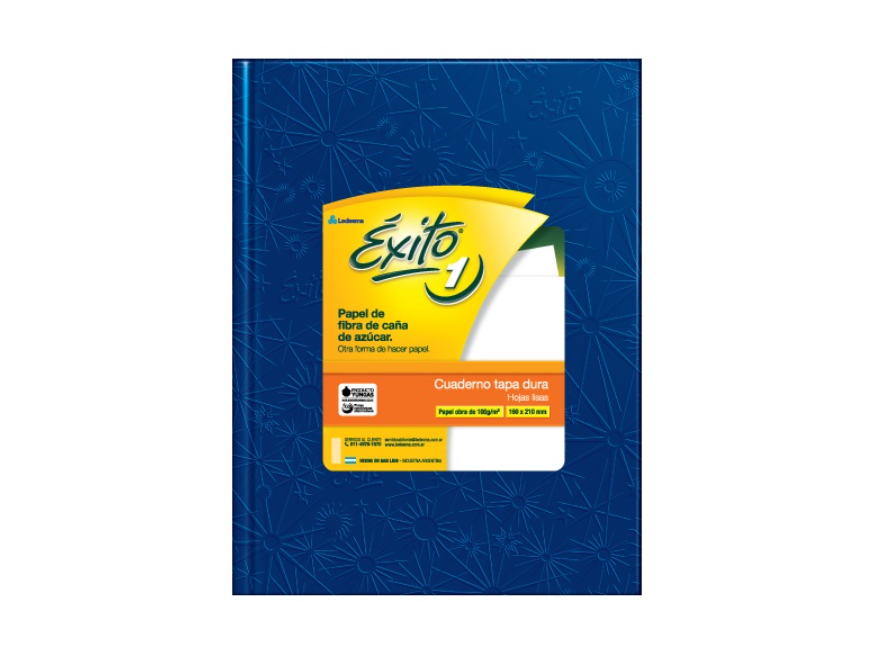 Cuaderno Exito E1 Forrado X48h Liso T/c Verde Raya