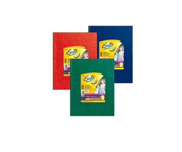 Cuaderno Exito E3 Forrado X100h  verde c