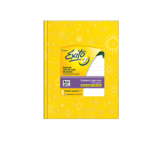 Cuaderno Exito Numero 3 Forrado X48h. Rayado Roj