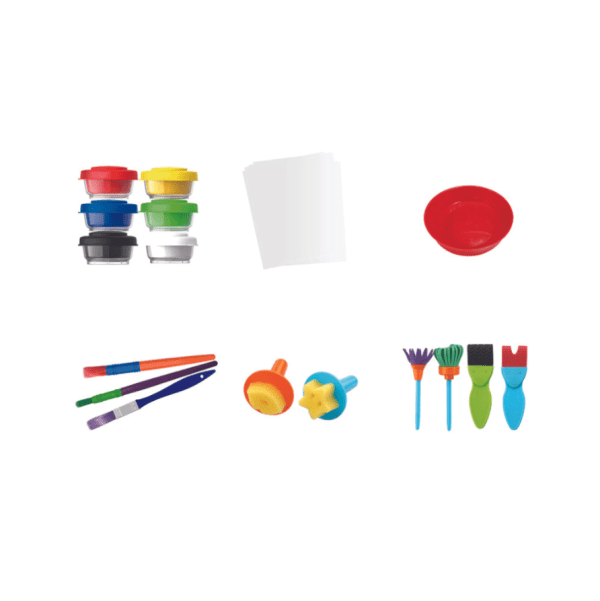 KIT DE TEMPERA (6 unid x 100 ml-pinceletas Keyroad - Imagen 2