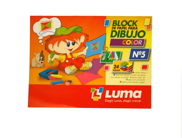 Block De Dibujo Luma N°5 Color X 24h.