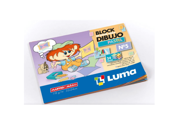 Block De Dibujo Luma Nº5 Pastel X 24h. (