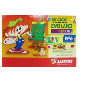 Block De Dibujo Luma Nº6 Color X 24h