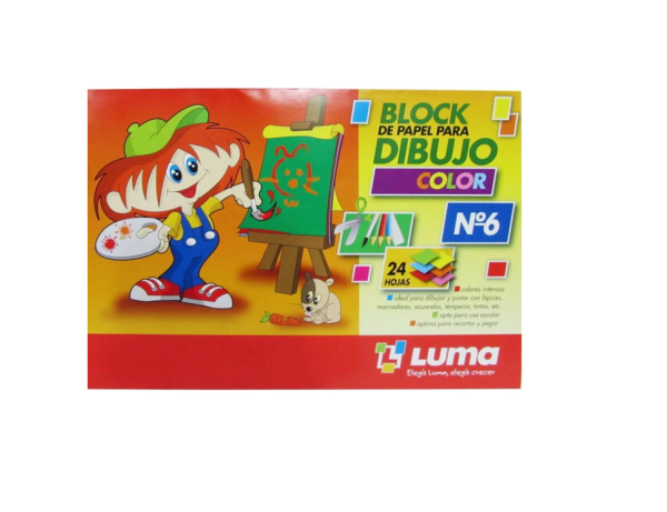 Block De Dibujo Luma Nº6 Color X 24h