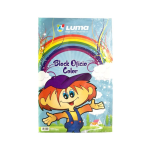 Block Luma Multicolor Oficio X 100h