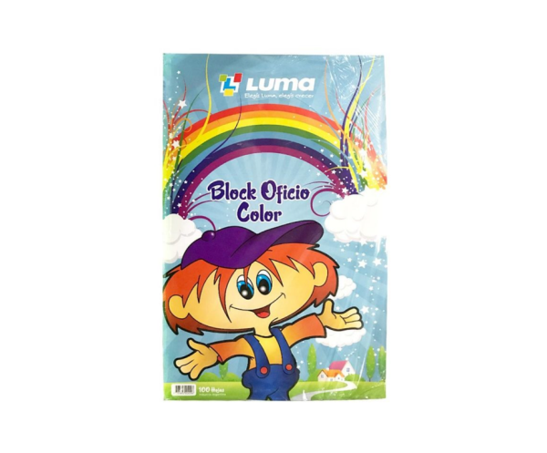 Block Luma Multicolor Oficio X 100h