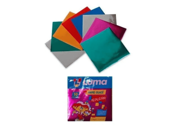 Papel Luma Glase Metalizado X 10u - Imagen 2