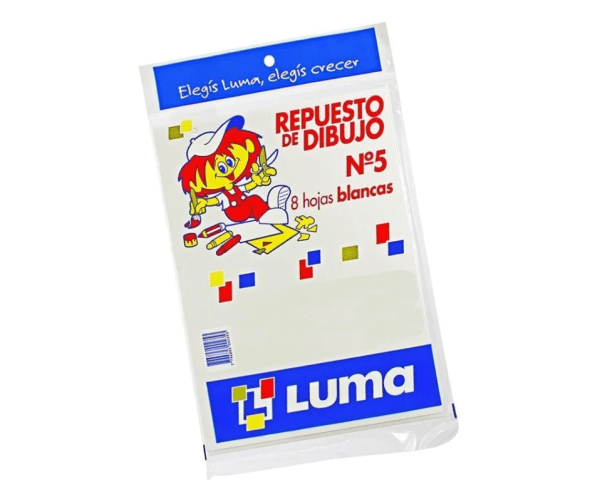 Repuesto De Dibujo Luma N°5 Blanco 8hjs
