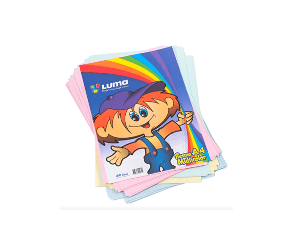 Resma Luma Multicolor A4 X 100h.