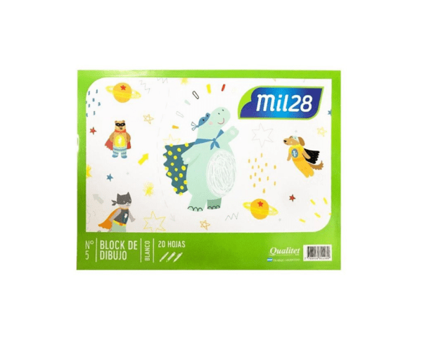 Block De Dibujo 1028 Nª5 Blanco X 20h