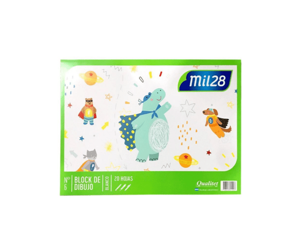 Block De Dibujo 1028 Nª6 Blanco X 20h.