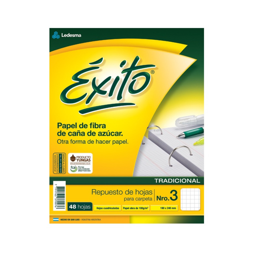 Repuesto Exito Ecologico X48 H. cuadric.