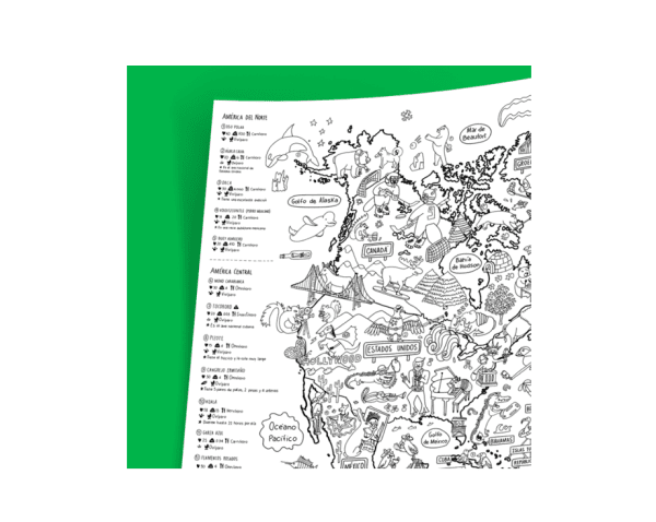 Mapas para pintar Proyecto America Animales - Imagen 2