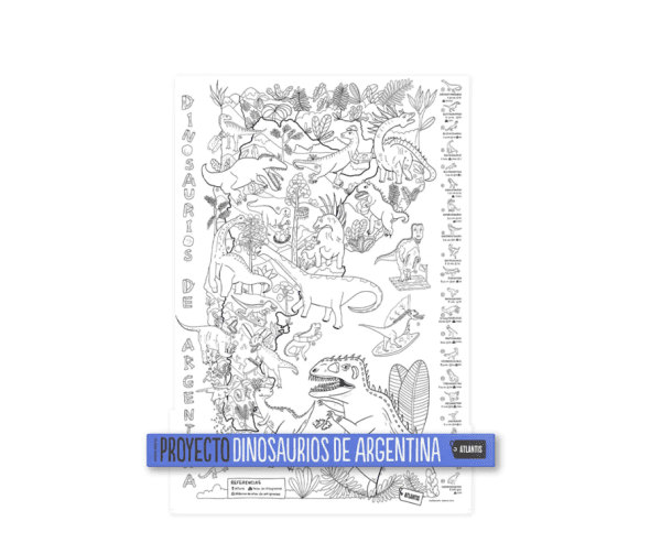 Mapas para pintar Proyecto Dinosaurios de Argentin - Imagen 2