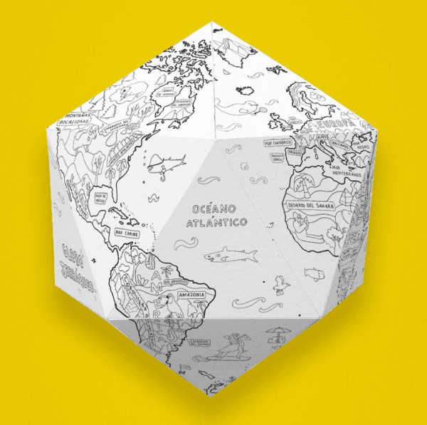 Mapas para pintar Proyecto Globo Terraqueo - Imagen 4