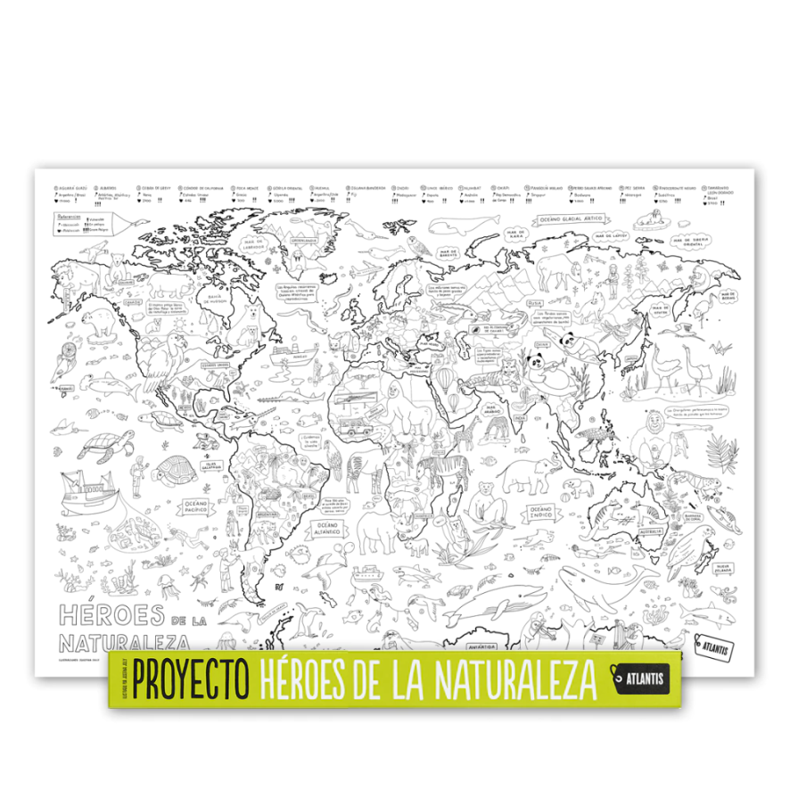 Mapas para pintar Proyecto Heroes de la Naturaleza - Imagen 2