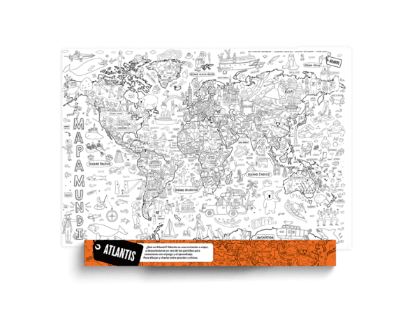 Mapas para pintar Proyecto Mapamundi - Imagen 2