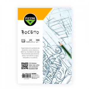BLOCK PIZZINI BOCETO A5 14,8 X 21 CM X 80 HJS