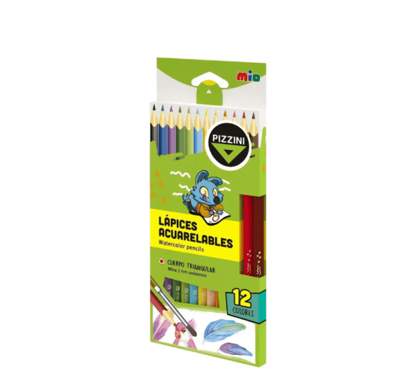Lapiz Color Pizzini Acuarelables X12u