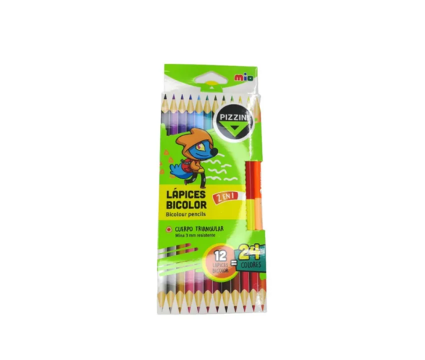 Lapiz Color Pizzini Bicolor X12u