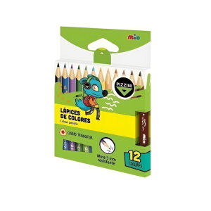 Lapiz Color Pizzini Triangular Jumbo X12u. Cortos