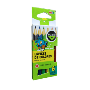 Lapiz Color Pizzini Triangular Jumbo X6u. Cortos