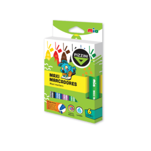 Marcador Escolar Pizzini Maxi X6u