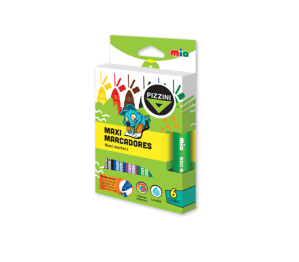 Marcador Escolar Pizzini Maxi X6u