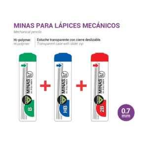 Mina Pizzini 0.7mm 2b-b-hb X 12u.