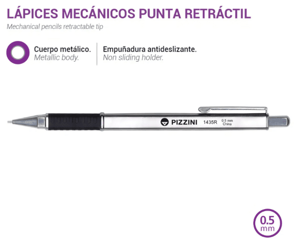 Portaminas Pizzini 0.5mm 1435R - Imagen 2