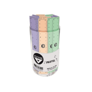 REGLA PIZZINI ESCOLAR PASTEL X 15 CM