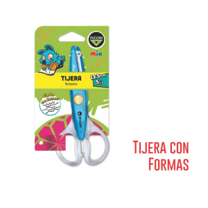 Tijera Pizzini Escolar 14 Cm Corte Con Formas