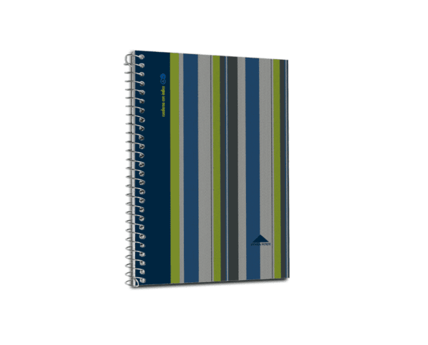 Cuaderno con indice 100 hs sierra verde
