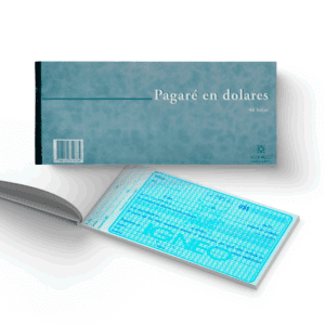 Pagaré en Dolares x40 hjs.