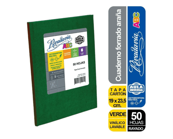 Cuaderno Rivadavia Aula Universal T/c Forrado V/co